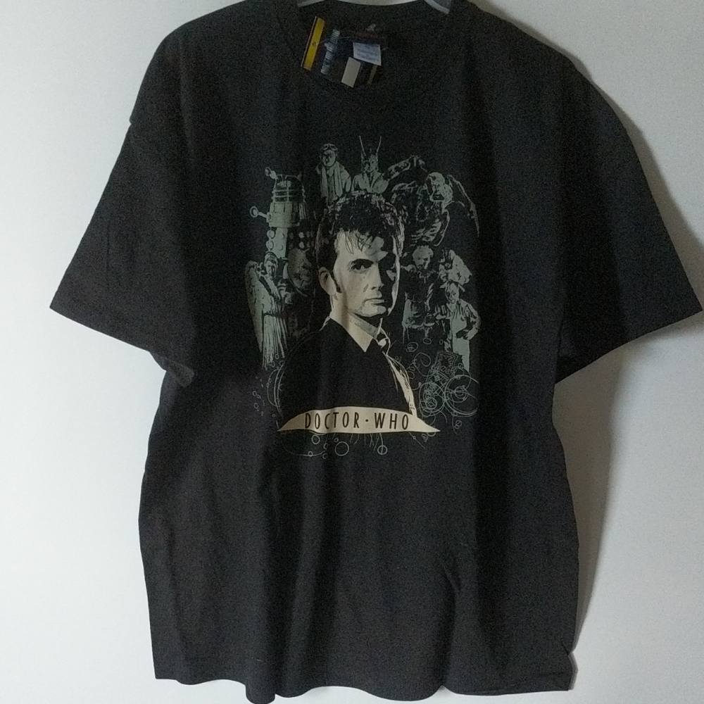 Dr Who Black T-shirt Size Small Cotton